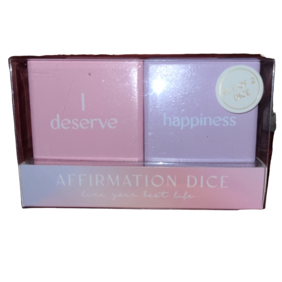💕NIB Affirmation Dice Set💕Set of 2 Dice💕 - Picture 2 of 4